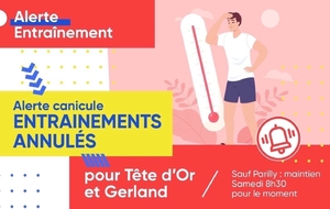 Canicule: annulation entraînements