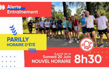 Entraînement Parilly : changement d'heure